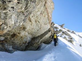 Matevž Maček on the ridge